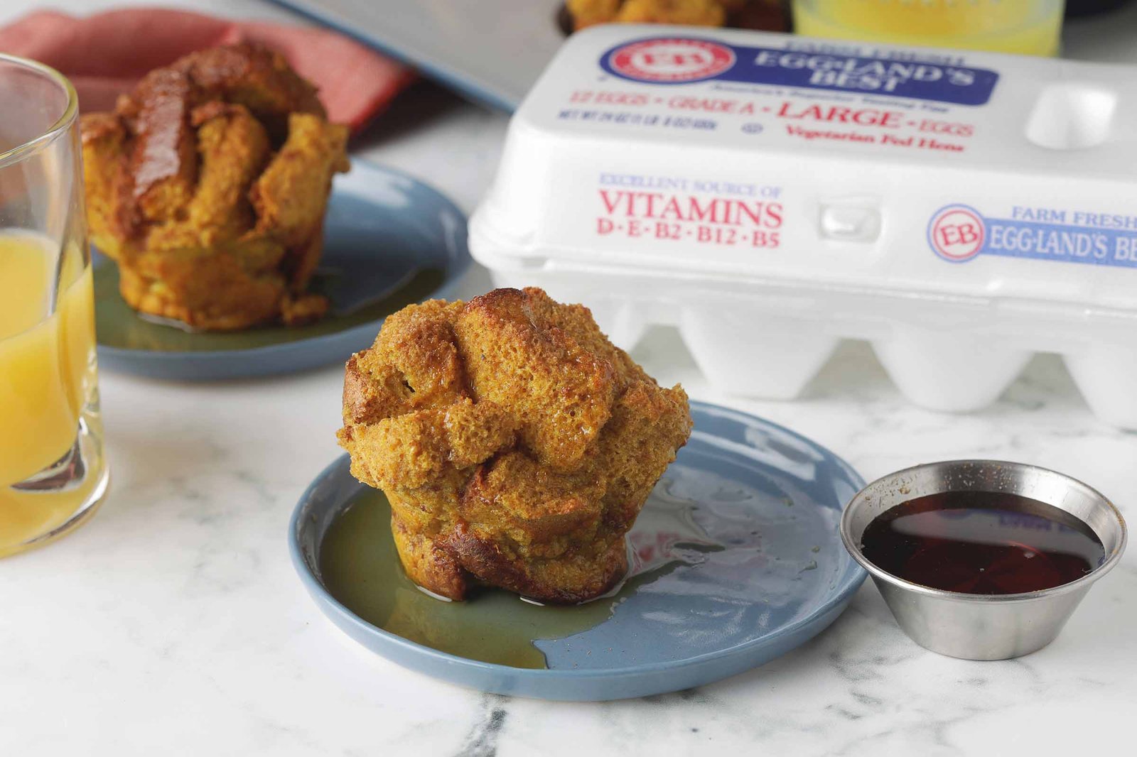 Golden Milk fitness recipe featuring eggland's best egg carton promoting Club Pilates challenge contest partnership with eggland's best