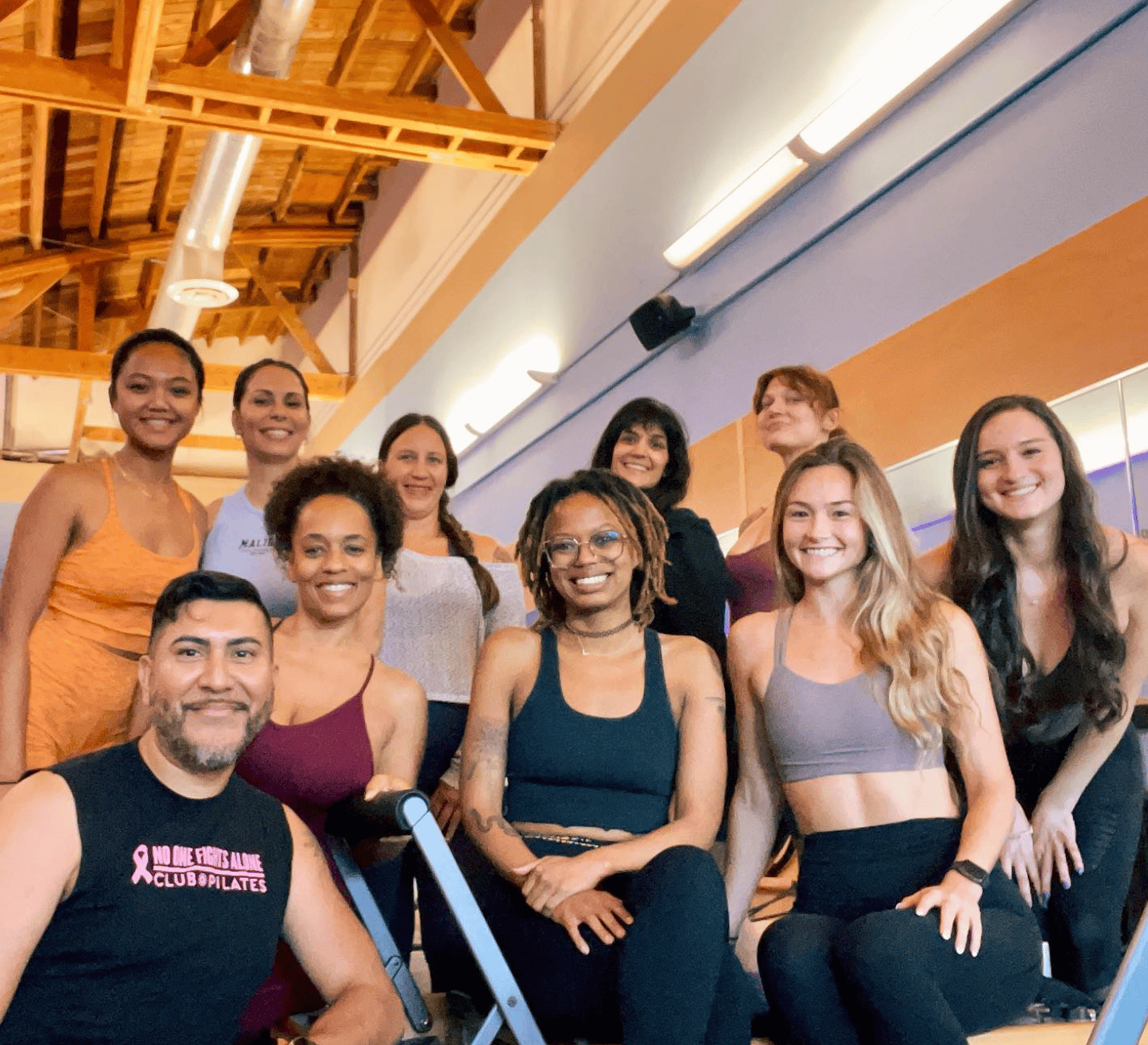 Club Pilates Teacher Trainees in Little Tokyo, Los Angeles (image from @koalastar)